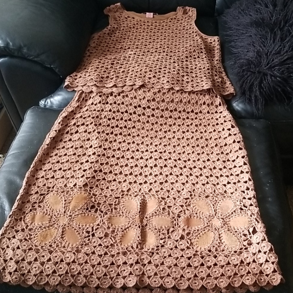 Vtg Stunning Skirt Set